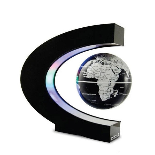 Globe Flottant LED à Lévitation Magnétique pour Décoration de Maison, Carte du Monde